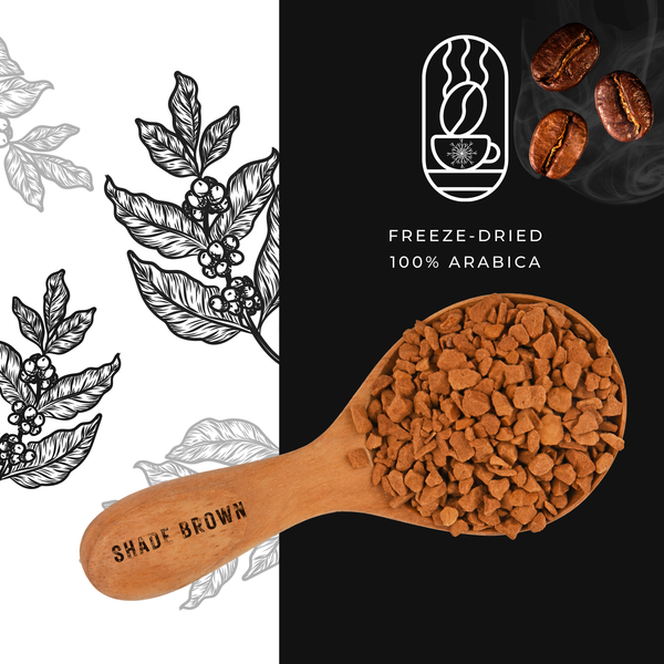 Shade Brown Freeze-Dried Instant Coffee 100% Arabica 100g Pack